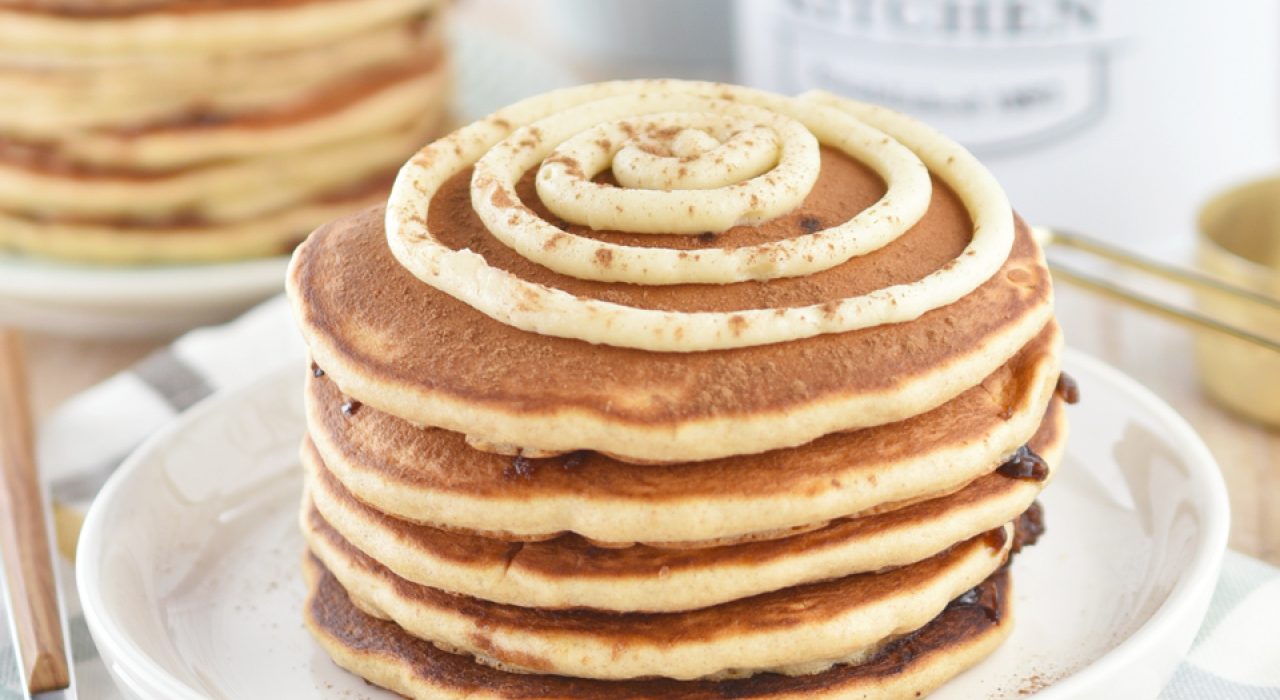 Pancakes de cinnamon roll