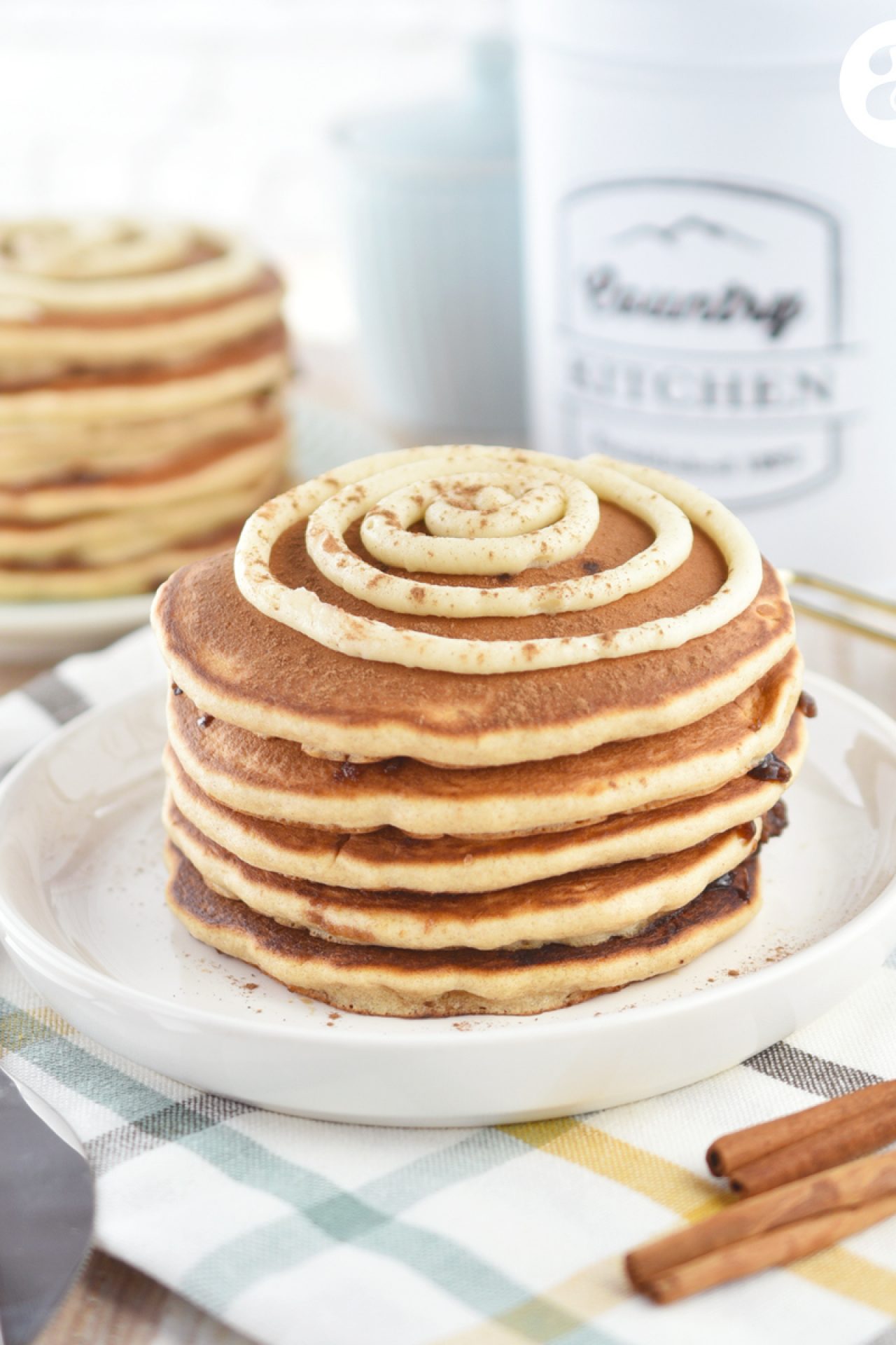 Pancakes de cinnamon roll
